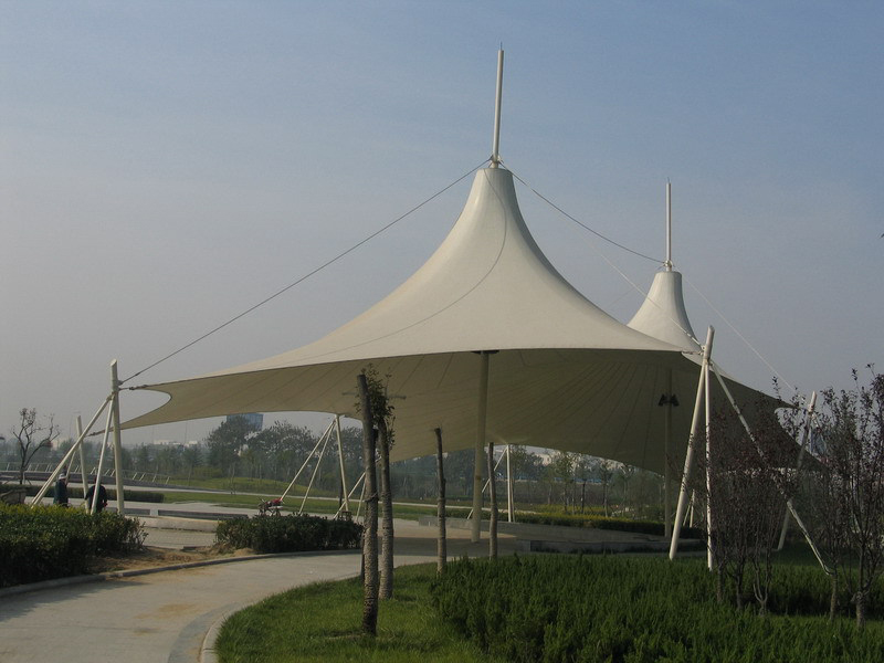 張拉膜遮陽棚 張拉膜遮陽棚