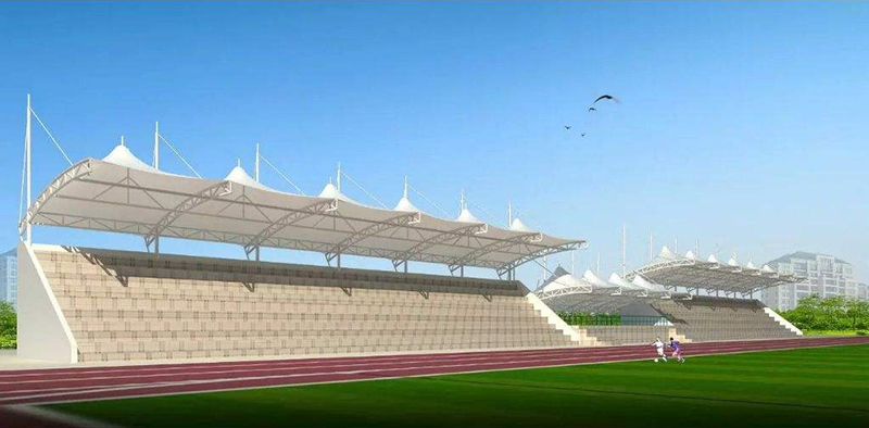 體育場膜結構看臺土建施工 體育場膜結構看臺土建施工