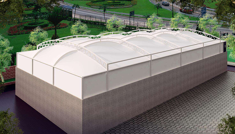 污水處理場棚蓋張拉索膜結(jié)構(gòu) 污水處理場棚蓋張拉索膜結(jié)構(gòu)
